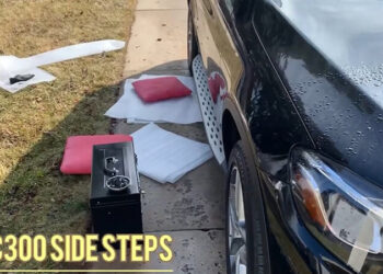 Cách lắp đặt bậc lên xuống Mercedes GLC 300 chính hãng