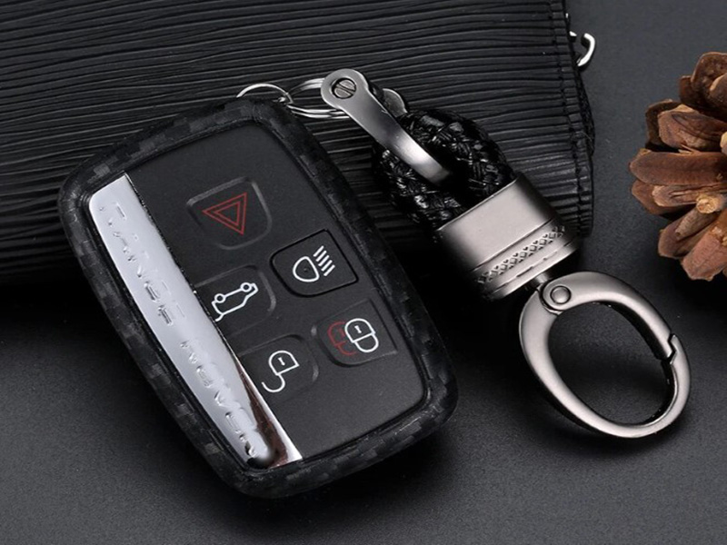 Ốp chìa khóa Land Rover Defender cacbon